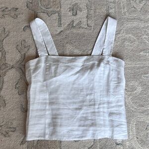 Quince 100% Linen Fitted Tank size L